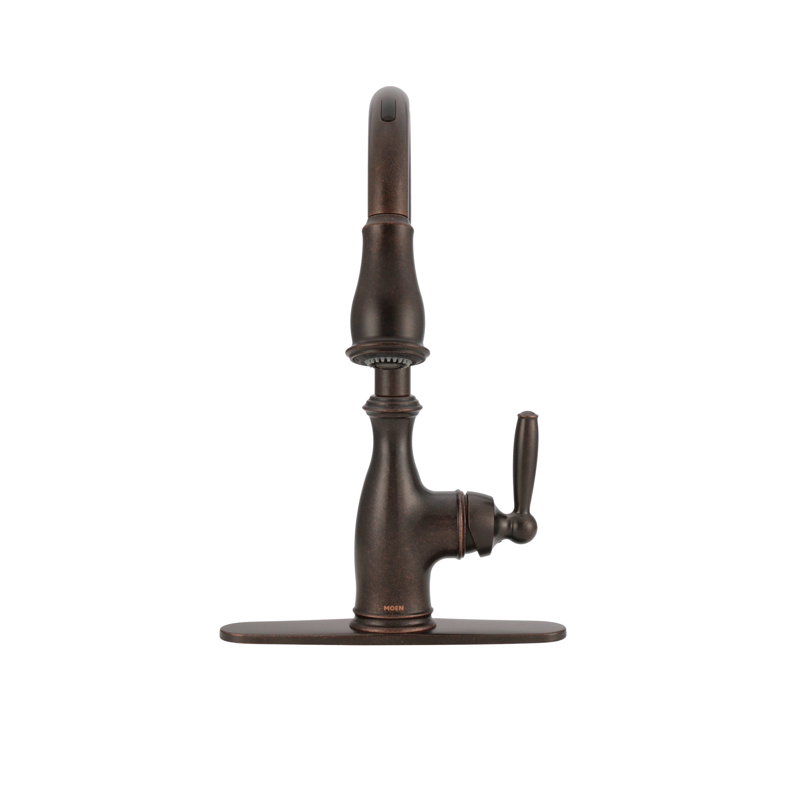 Brushed bronze deals kitchen faucet