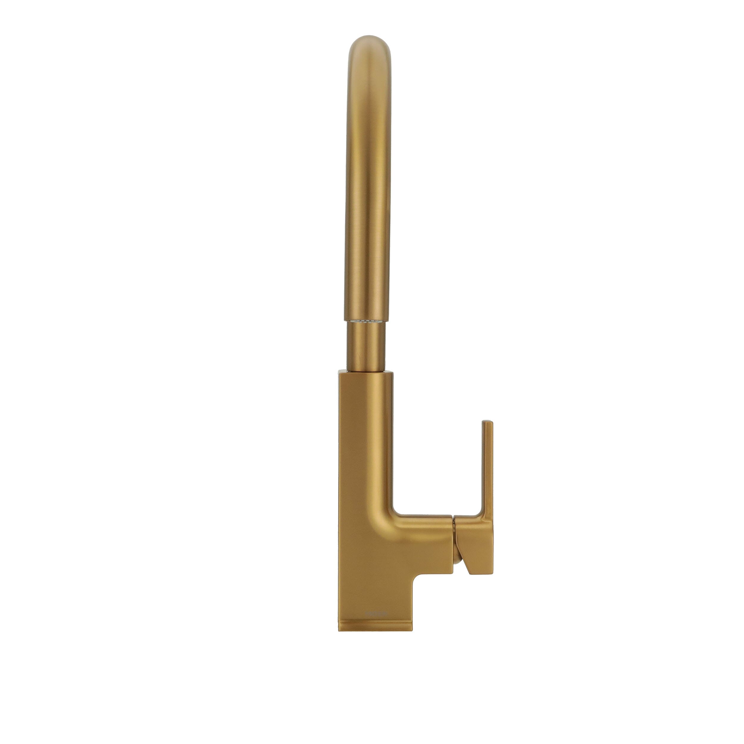 STO Brushed Gold One-Handle High Arc Pulldown Kitchen Faucet