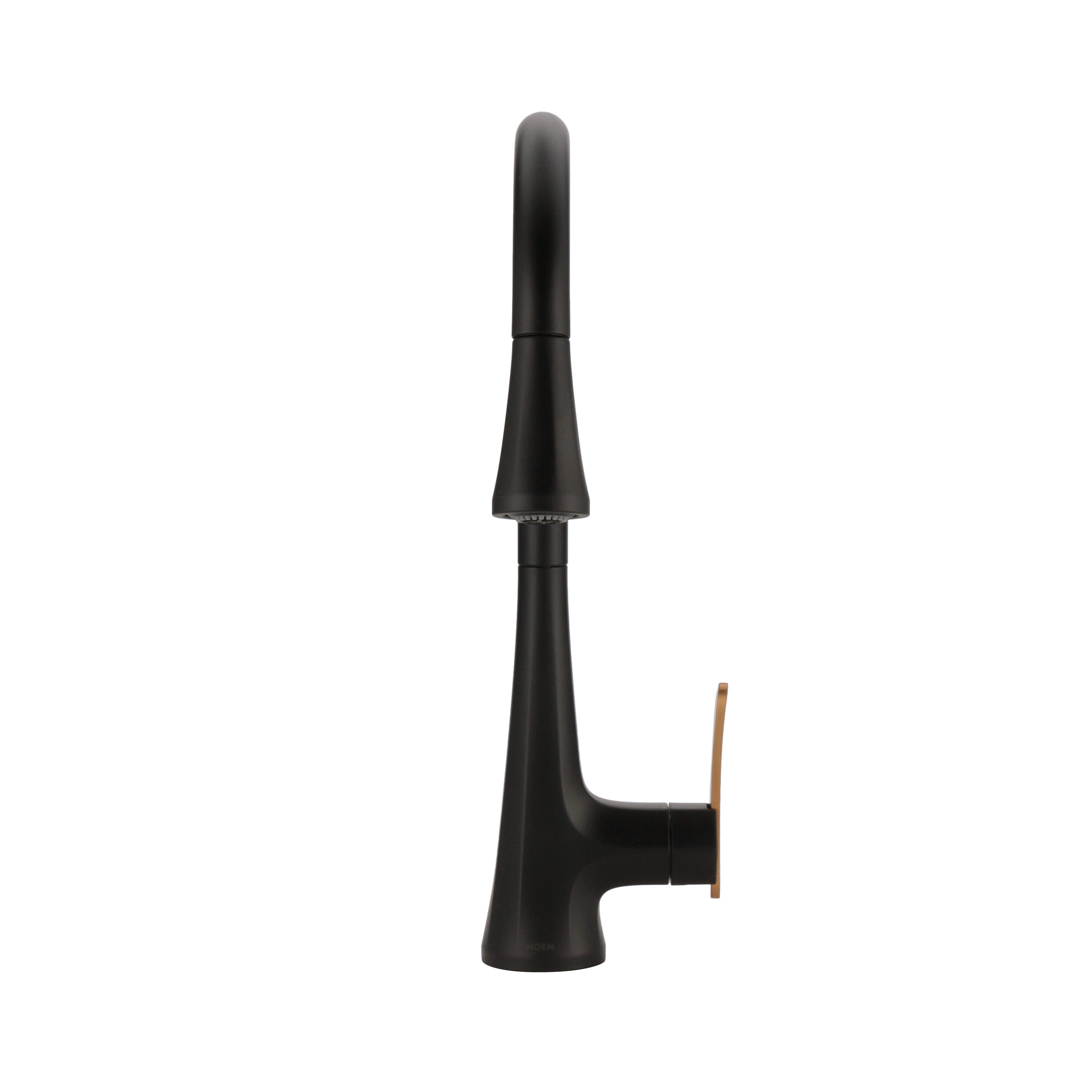 Sinema Matte Black One-Handle High Arc Pulldown Kitchen Faucet