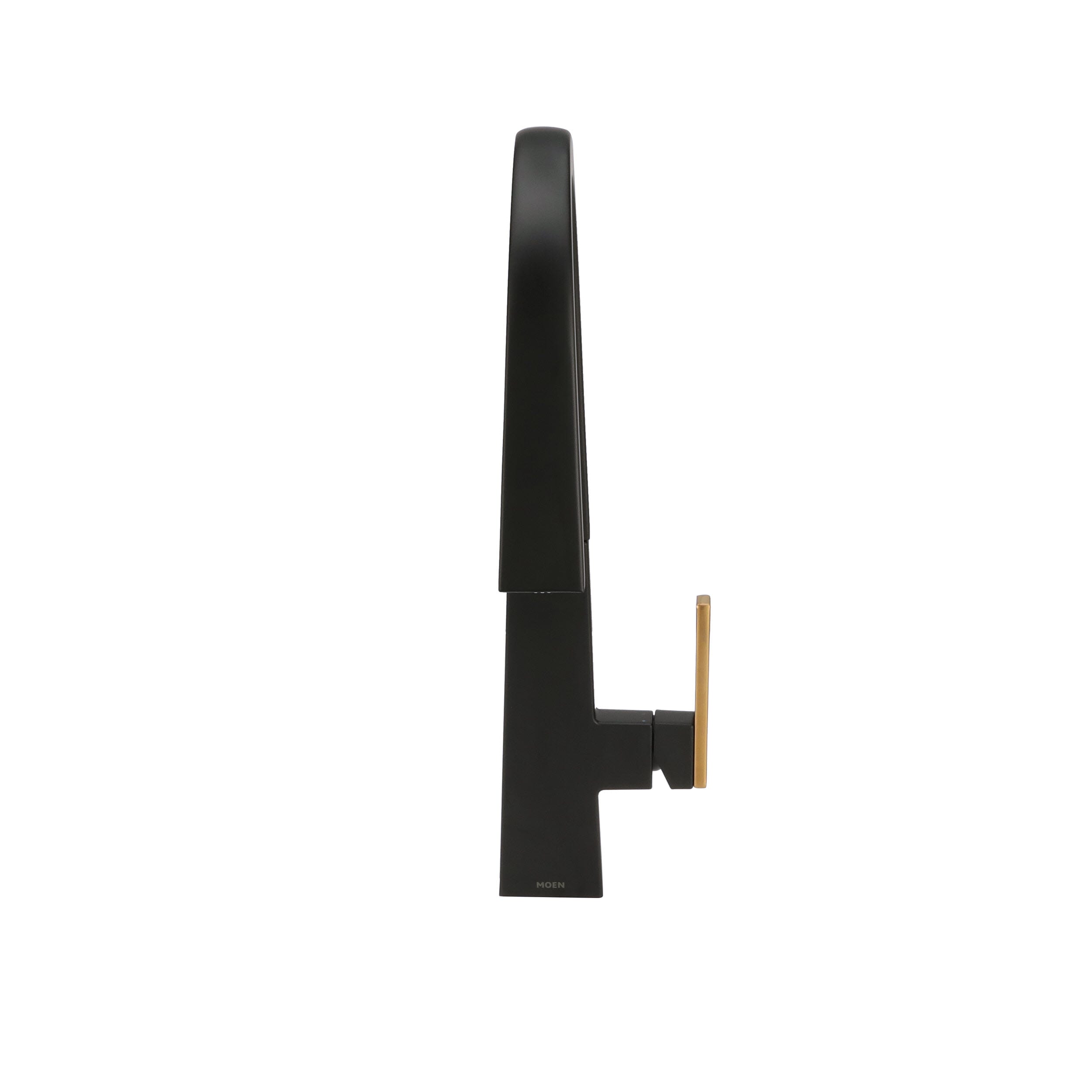 Nio Matte Black One-Handle High Arc Pulldown Kitchen Faucet